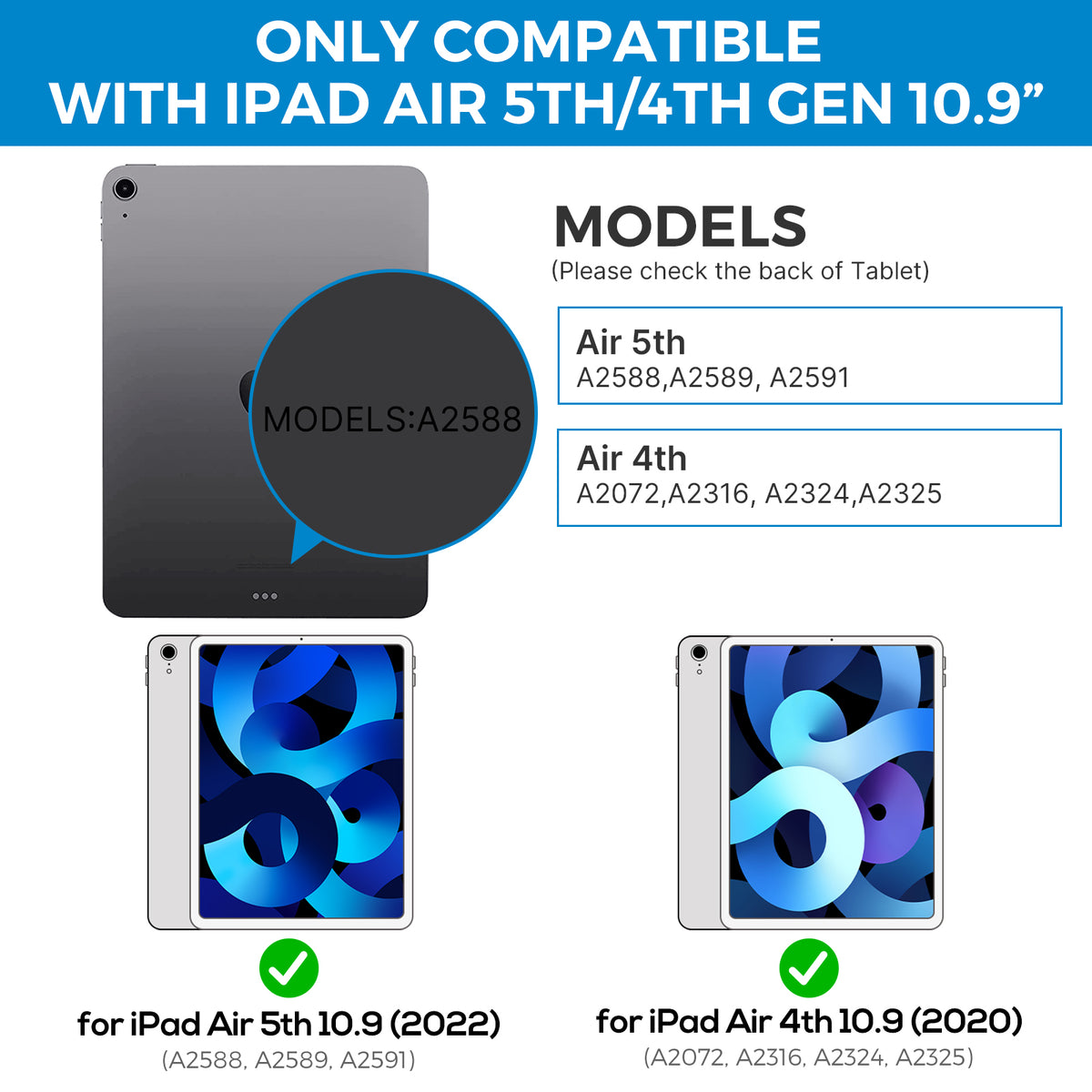 Apple iPad Air (2022) 10.9'' (A2589 A2591) 5th gen. / Air 4 (2020) (A2324