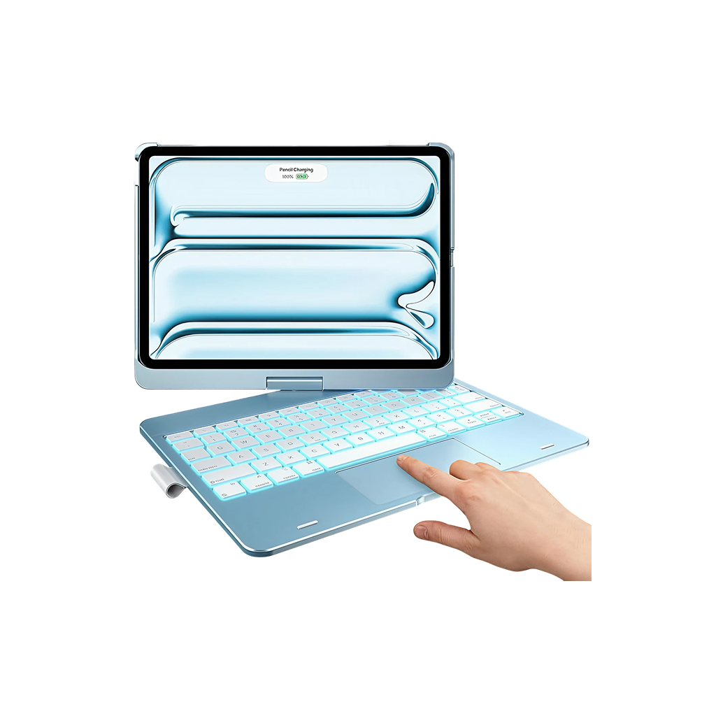 Flexbook Touch 360° Rotating Keyboard with Trackpad for iPad Air 13 (M4/M3/M2) & iPad Pro 13 (M5/M4) / Pro 12.9 (6th/5th/4th/3rd Gen)