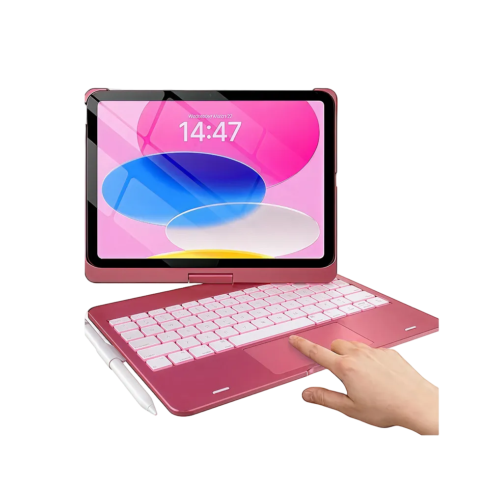 Flexbook Touch 360° Rotating Keyboard with Trackpad for iPad 10.9-inch (10th Gen / A16)