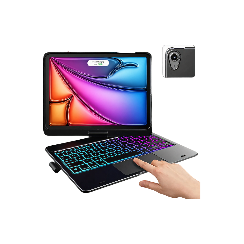 Flexbook Touch 360° Rotating Keyboard with Trackpad for iPad Air