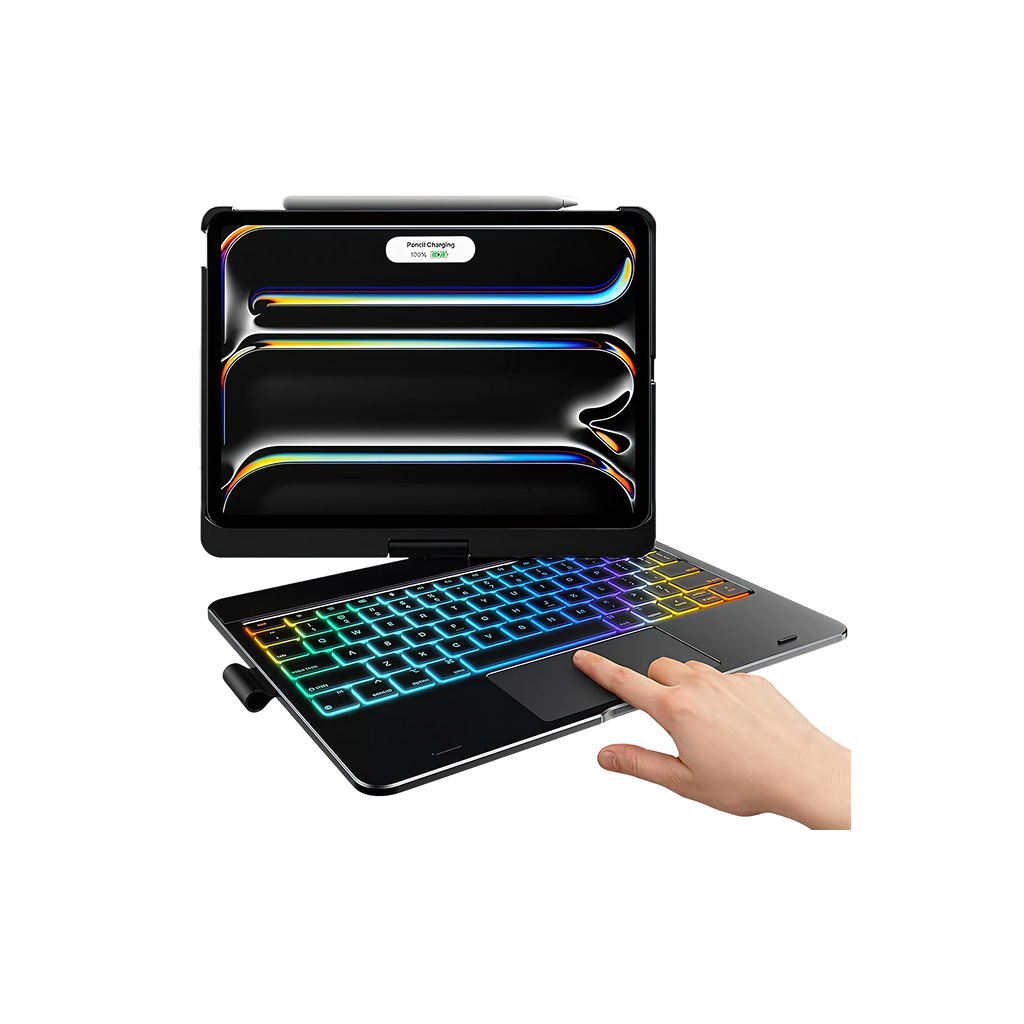 Flexbook Touch 360° Rotating Keyboard with Trackpad for 11" iPad Air M4/M3/M2
