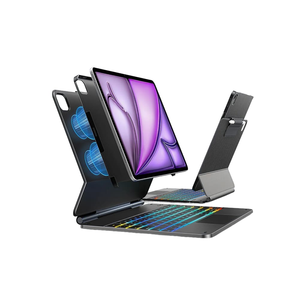 Edge+ Detachable Magic Keyboard Case with Trackpad for iPad Pro 12.9-inch (6th-3rd Gen) & Air 13-inch