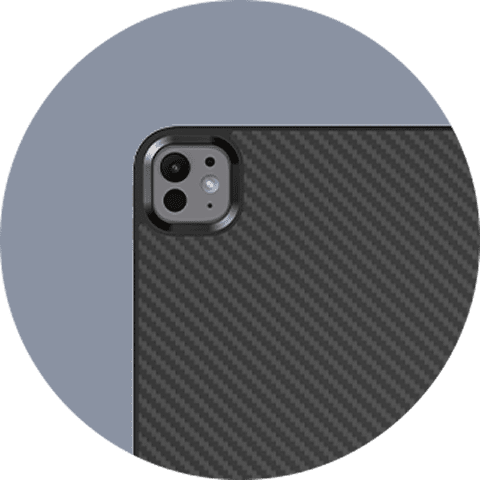 Modern carbon fiber texture adds a premium, futuristic finish