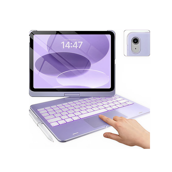 Flexbook Touch 360° Rotating Keyboard with Trackpad for iPad 10th Gen