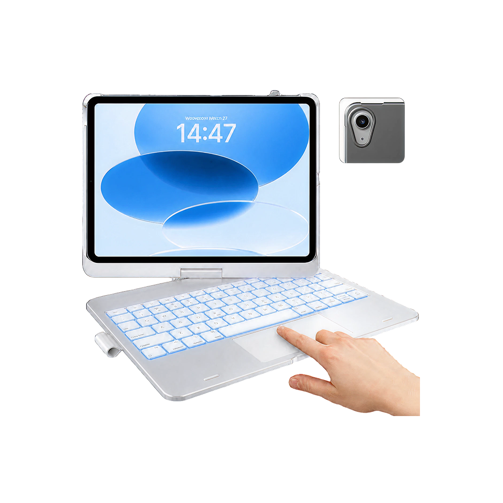 Flexbook Touch 360° Rotating Keyboard with Trackpad for iPad 10.9-inch (10th Gen / A16)