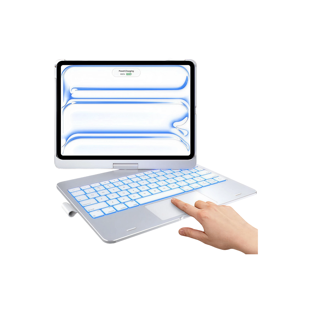 Flexbook Touch 360° Rotating Keyboard with Trackpad for 11" iPad Air M4/M3/M2