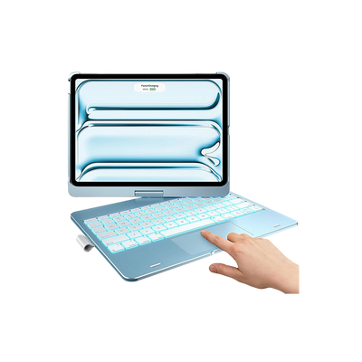 Flexbook Touch 360° Rotating Keyboard with Trackpad for iPad Air 13 (M4/M3/M2) & iPad Pro 13 (M5/M4) / Pro 12.9 (6th/5th/4th/3rd Gen)