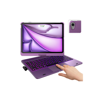 Flexbook Touch 360° Rotating Keyboard with Trackpad for 11" iPad Air M4/M3/M2