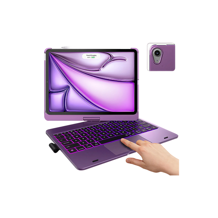 Flexbook Touch 360° Rotating Keyboard with Trackpad for iPad Air
