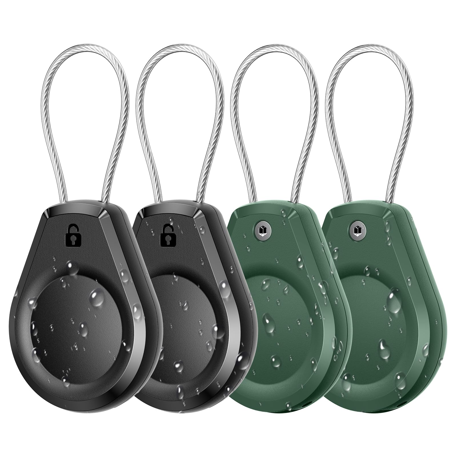 Waterproof Tracker Keychain Holder - (4 Pack) Air tag Lock