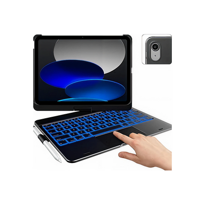 Funda Typecase Touch para iPad de 10.ª generación con teclado (10,9", 2022), trackpad multitáctil, retroiluminación de 10 colores, rotación de 360°, fina y ligera para Apple iPad de 10.ª generación (10,9") 