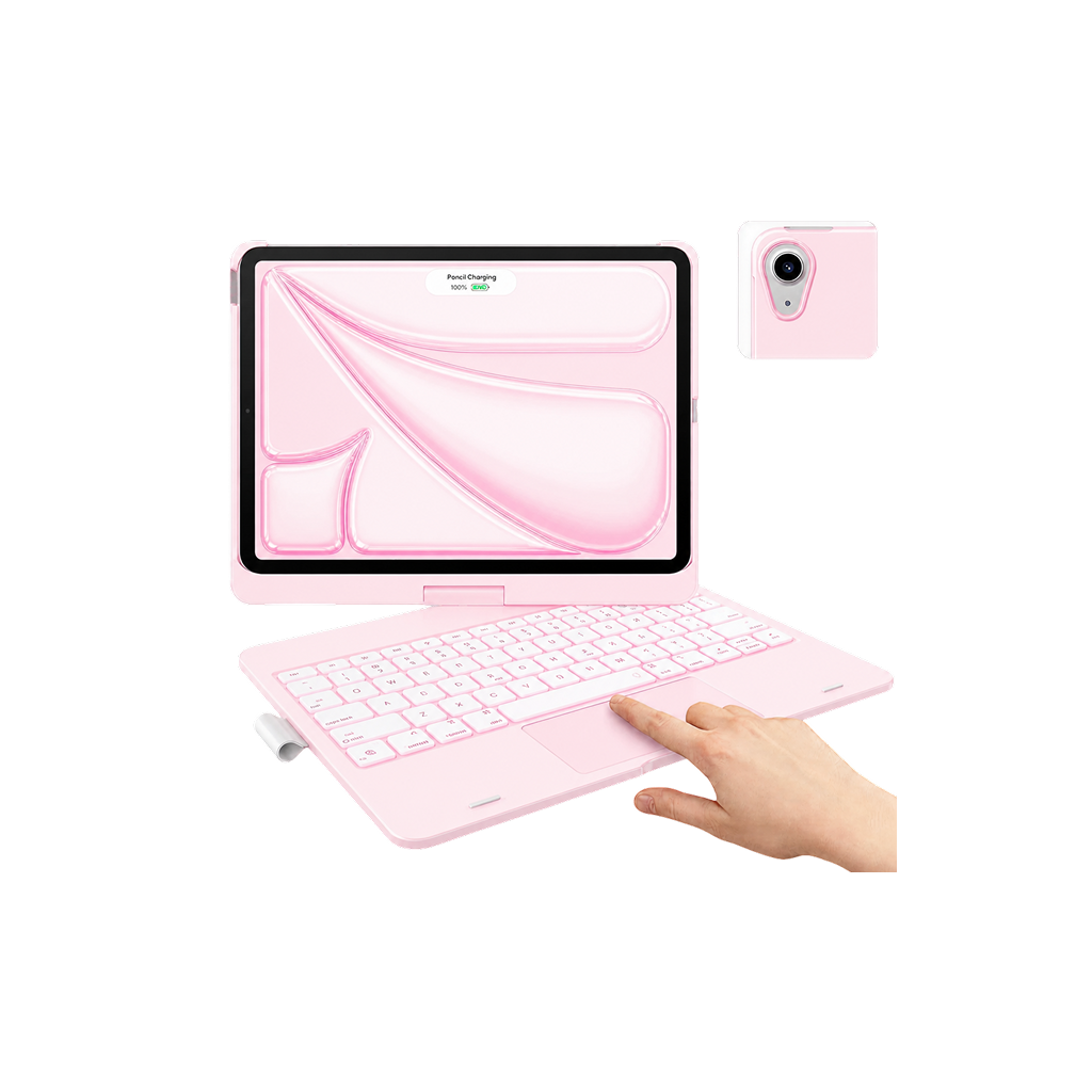 Flexbook Touch 360° Rotating Keyboard with Trackpad for 11" iPad Air M4/M3/M2