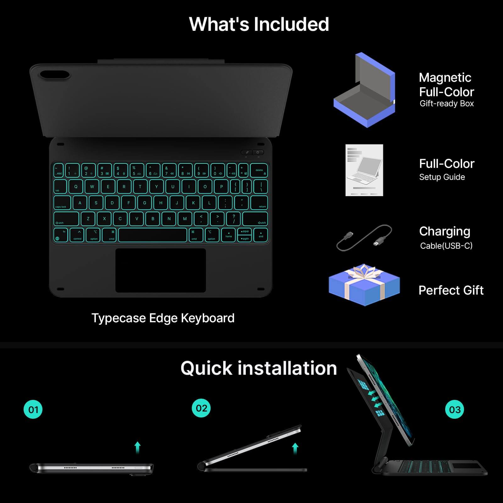 Edge 206-100_ipad a16 keyboard and ipad 10th gen case with keyboard